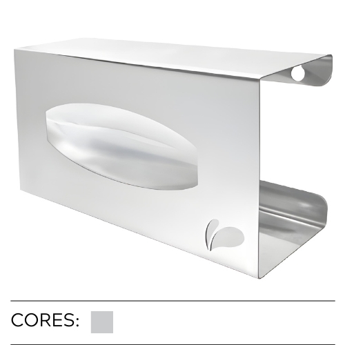 Suporte em aço inox para caixa de luvas de procedimento