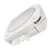 Dispenser plástico para papel toalha e sabonete líquido, com espelho.