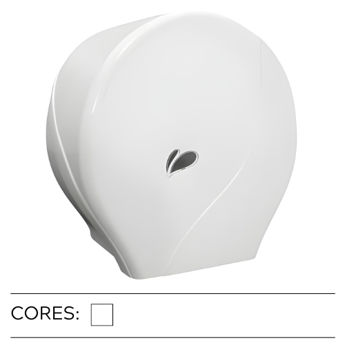 Dispenser plástico de parede para rolo de papel higiênico 300 Metros