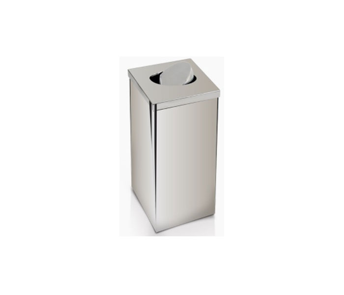 Lixeira em aço inox Flip Top em Aço inox 100 Litros