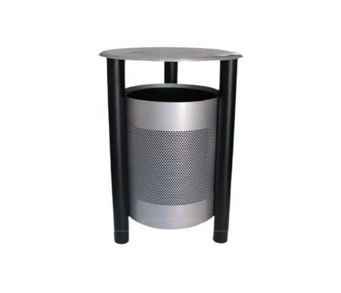 Cesto em aço inoxidável estrutura tubular pintada
