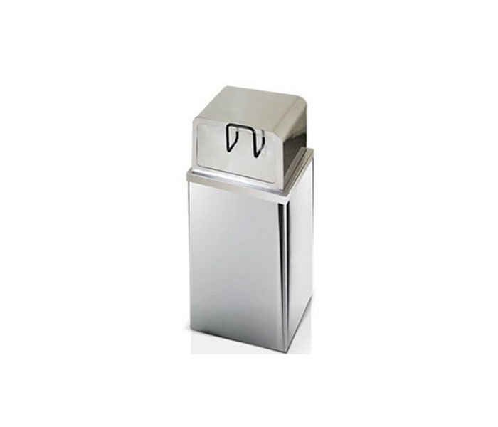 Lixeira em aço inox Fast Food em Aço inox 100 Litros