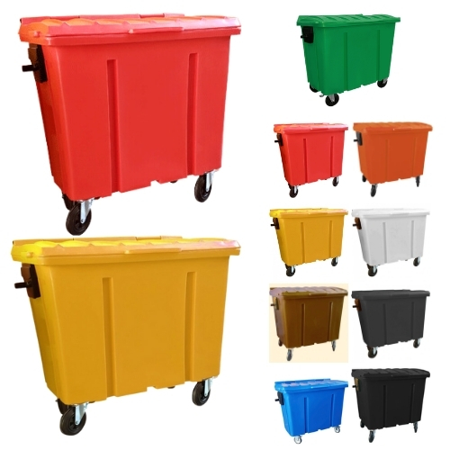 Container de lixo 700 litros Roto Moldado