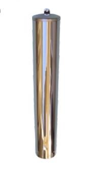 Porta Copo redondo em aço inox para copo de café (50mL)