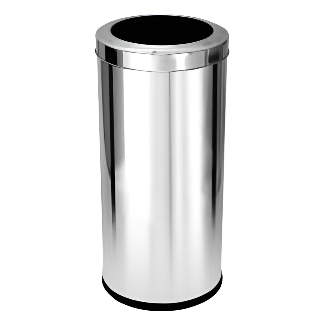 Cesto para lixo em aço inox com tampa Aro 22 Litros