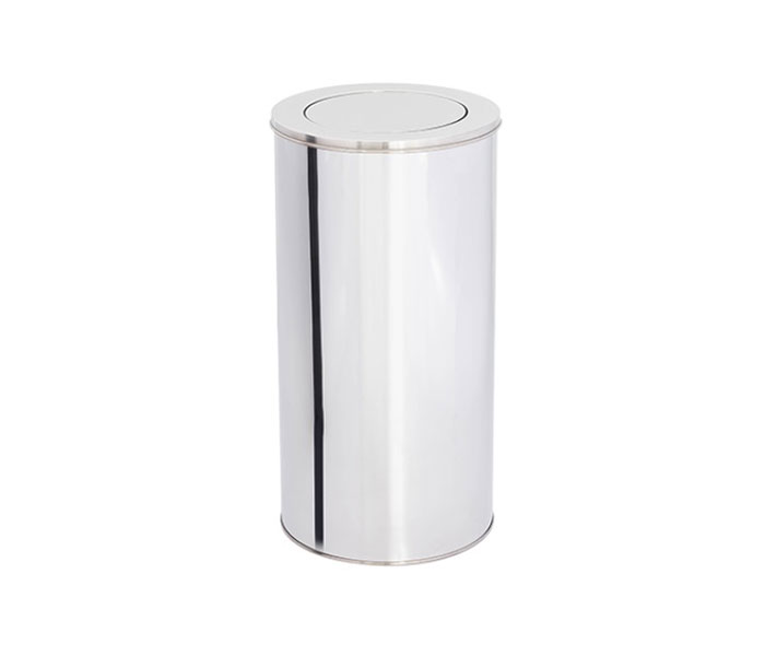 Lixeira Inox com tampa basculante de 75 Litros