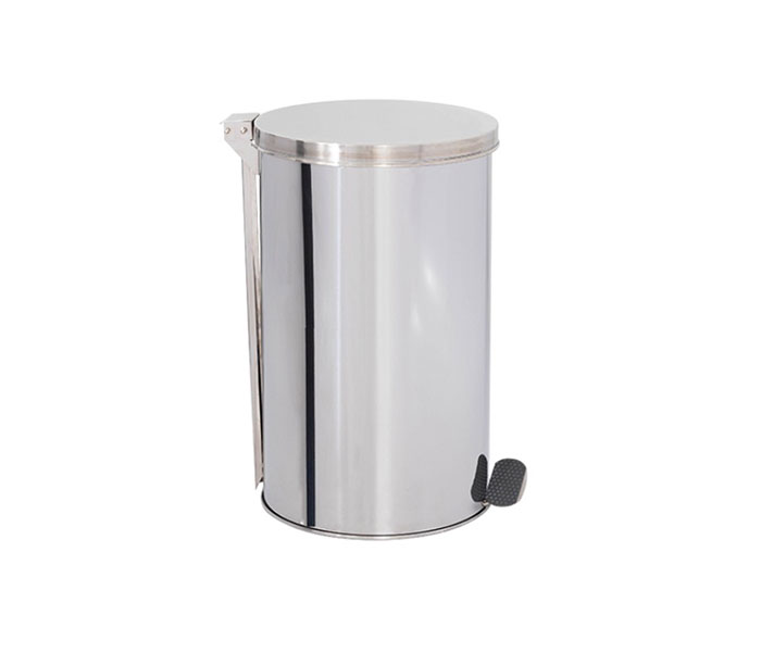 Lixeira de Aço Inox com tampa E PEDAL 15 Litros