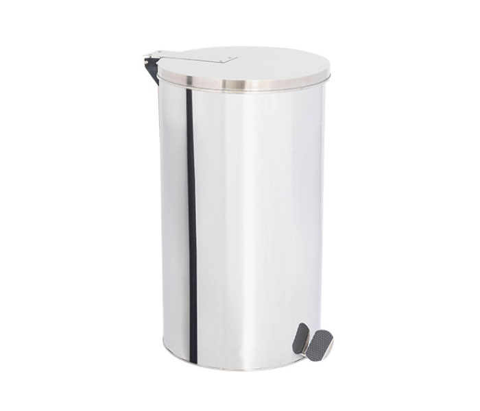Lixeira de Aço Inox com tampa E PEDAL 80 Litros