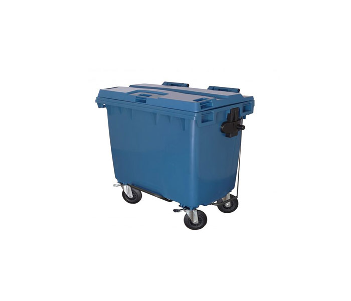 Container plástico para lixo de 660 Litros com pedal