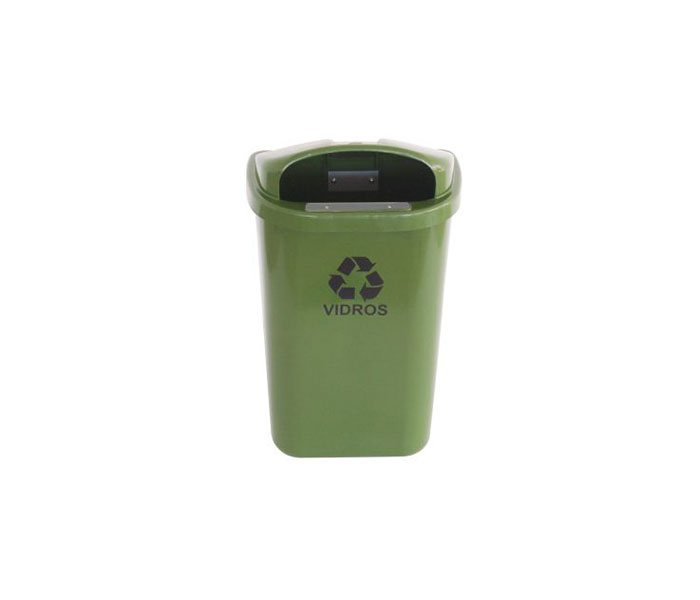 Lixeira individual para coleta seletiva 50L (sem poste).