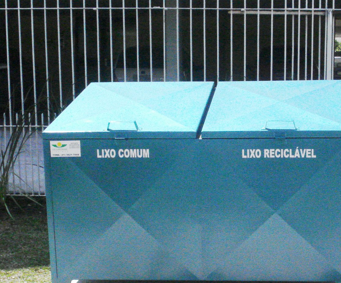 Container de Aço Galvanizado 1.160 Litros com 2 Tampas sem Rodas – MC1160