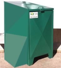 Container de Aço Galvanizado 400 Litros com 1 Tampa – MC400