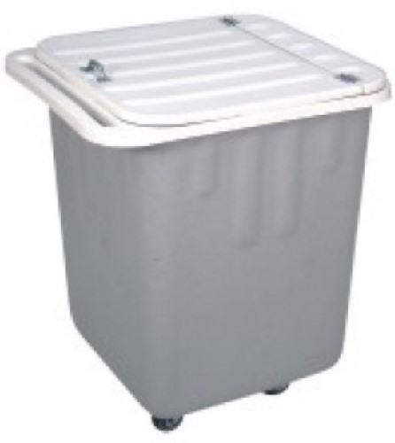 Lixeira em aço inox com aro colorido de 22 Litros