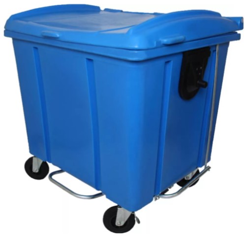 Miniatura 10 - Container de lixo 1000 litros Roto Moldado Com pedal