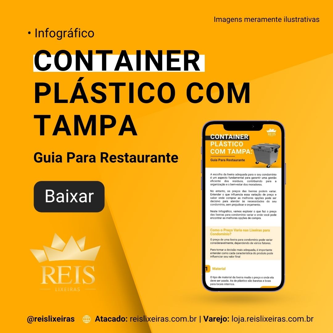 Lixeiras Container: Medidas e Tamanhos para Hotéis e Restaurantes